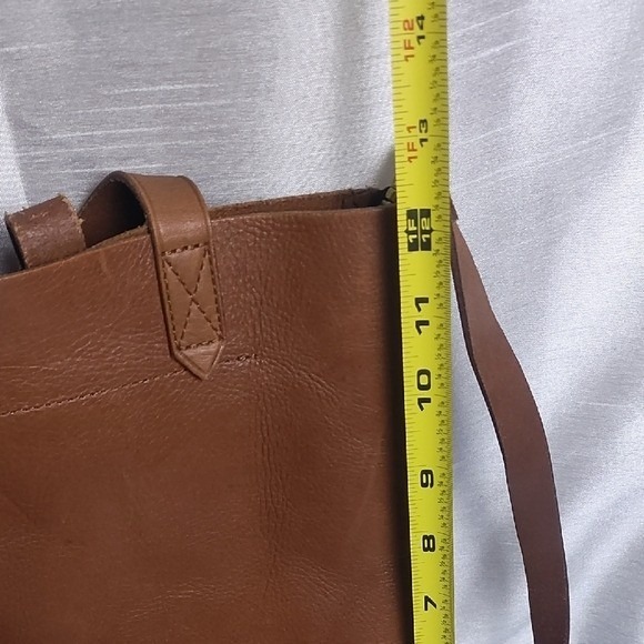 Madewell Leather Transport Tote Bag Shoulder Crossbody Adjustable Strap Brown - Picture 14 of 15